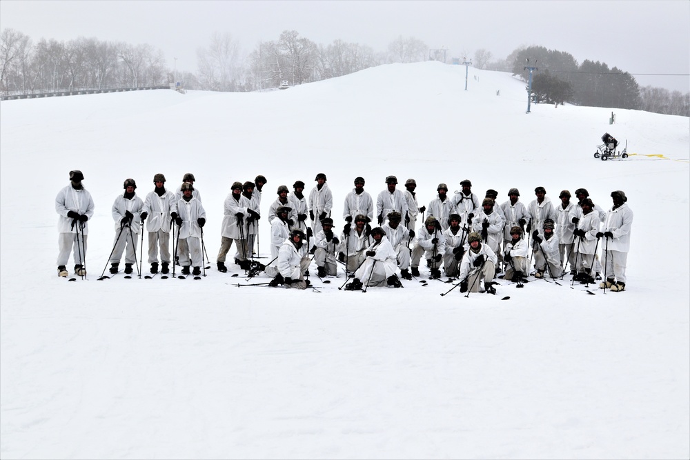 CWOC students complete skiing familiarization during training at Fort McCoy