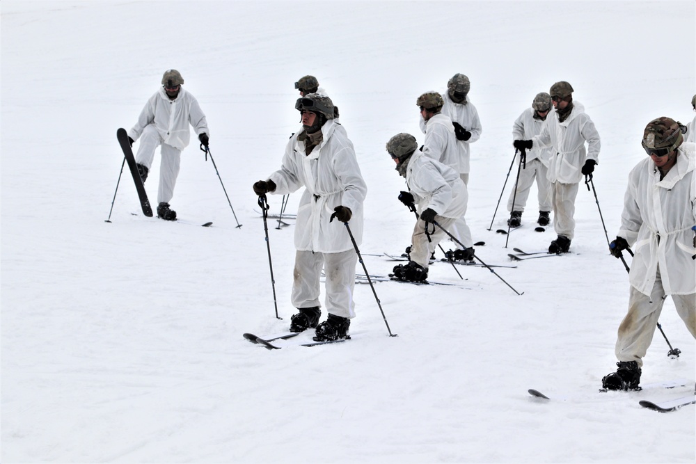 CWOC students complete skiing familiarization during training at Fort McCoy