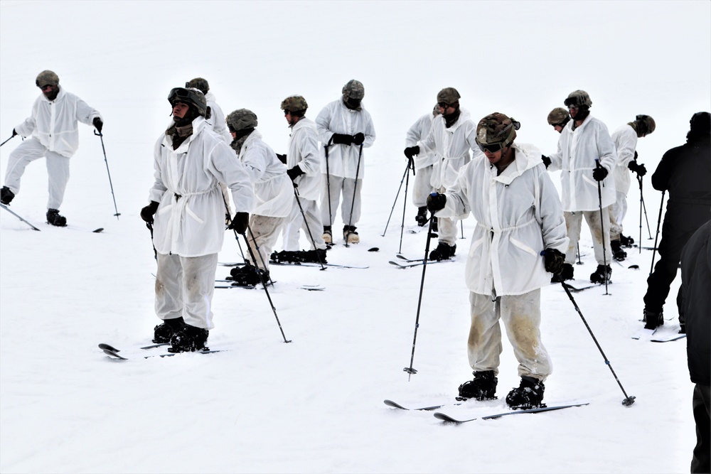 CWOC students complete skiing familiarization during training at Fort McCoy