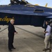 Jacksonville media interviews Blue Angel guest