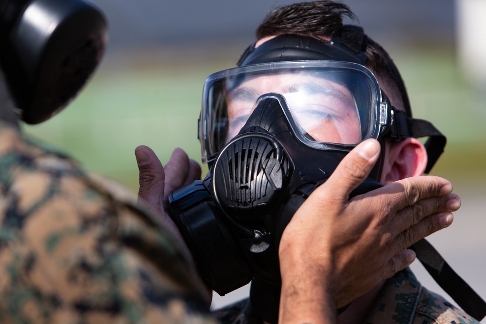 DVIDS - Images - Marines break the seal, receive gas chamber ...