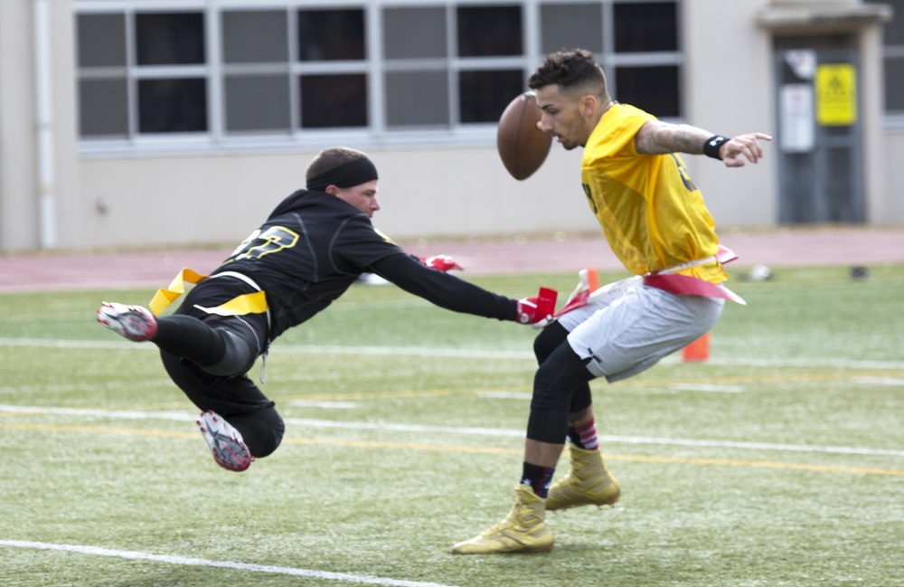 Army beats Navy 27-19 in annual flag football matchup at Camp Zama