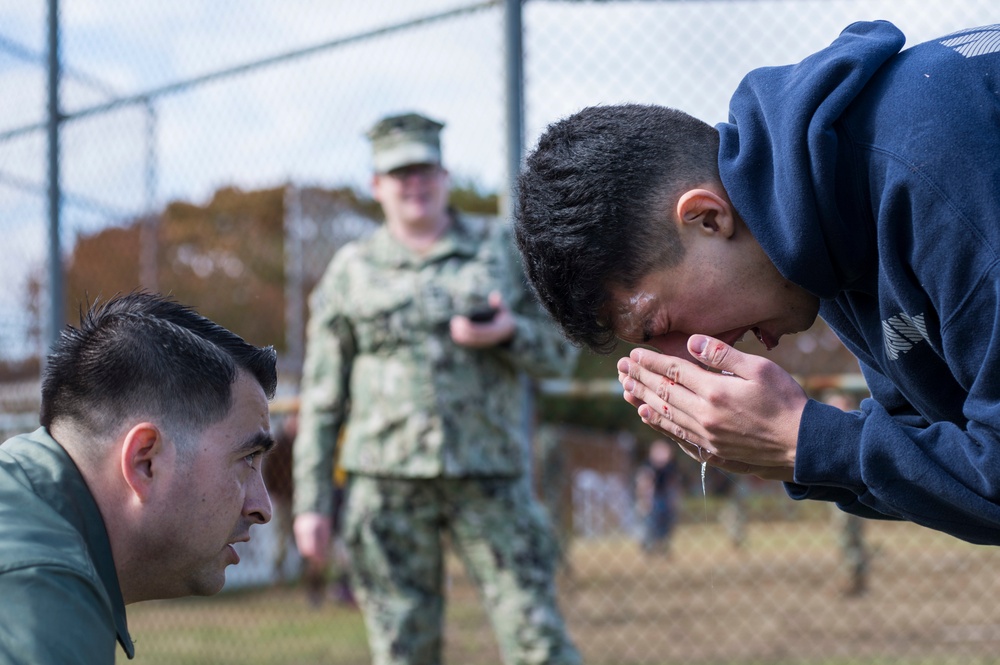 Sailor recovers from oleoresin capsicum spray Sailor recovers from oleoresin capsicum spray