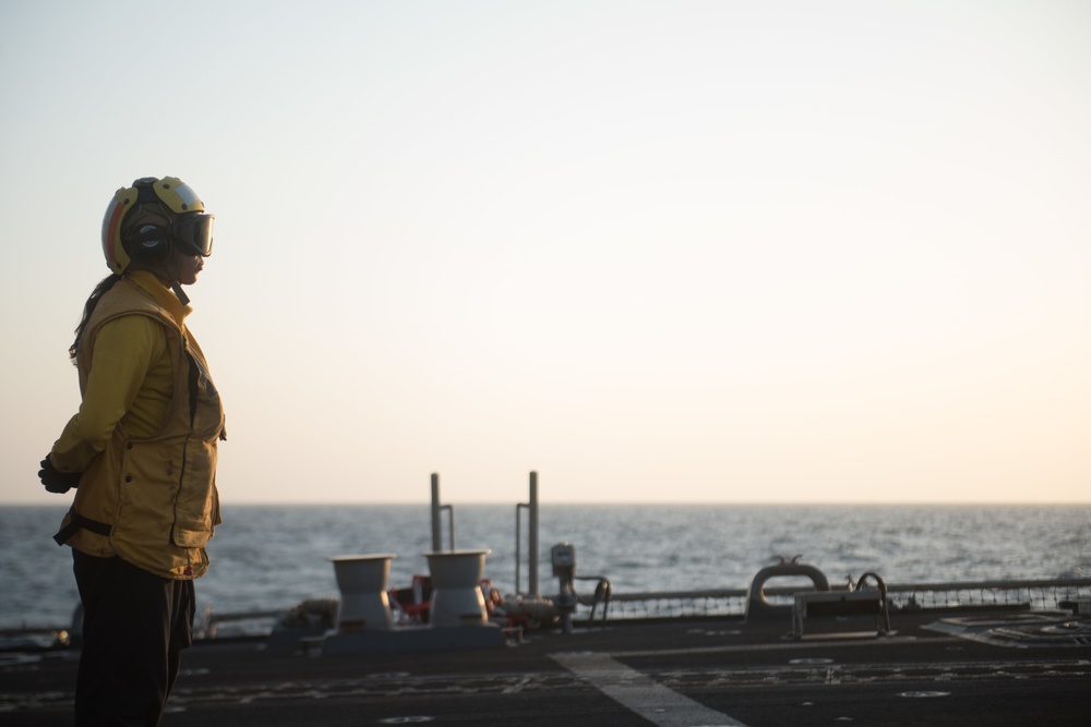 USS Chung-Hoon and HSM-37 conduct flight operations