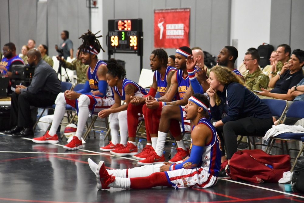 Harlem Globetrotters visit Al Udeid Air Base