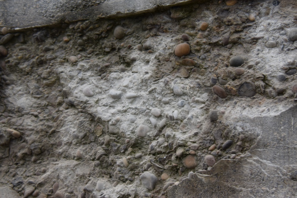 Texture of the Black Rock Lock walls