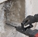 Drilling through concrete