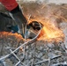 USACE Black Rock Lock employee excavates concrete