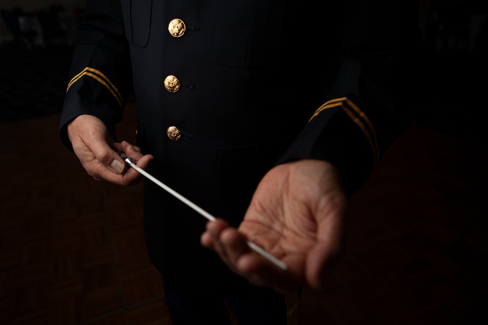 40th Infantry Division bandmaster passes the baton