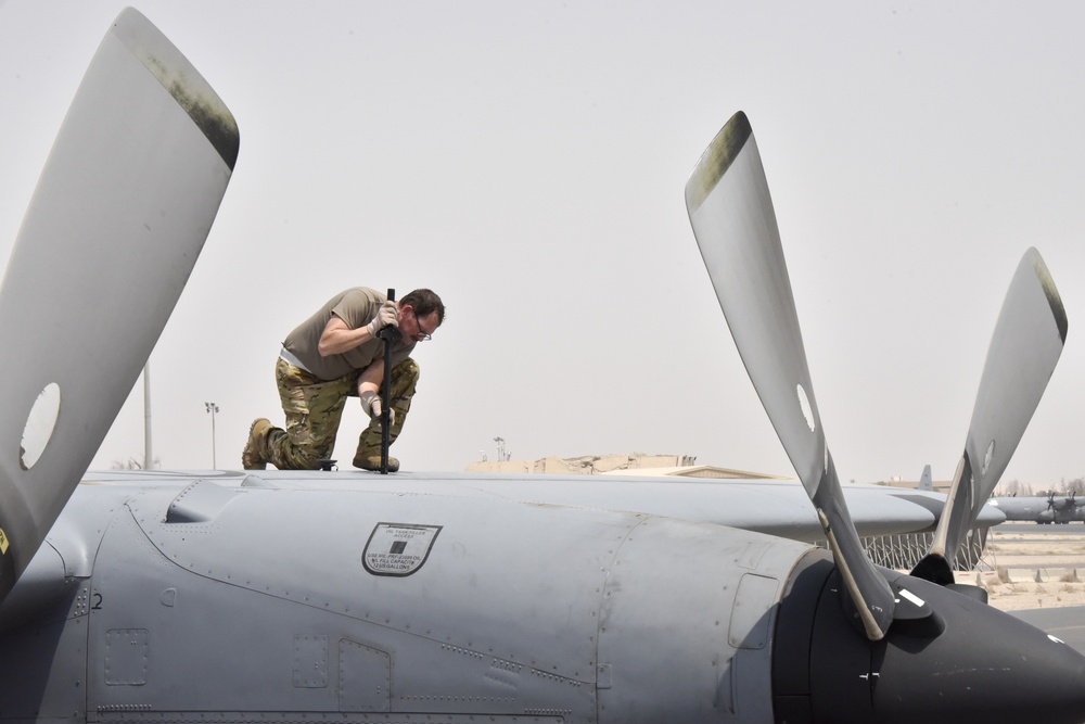 Alabama Air Force Reserve C-130 aircrew deployed