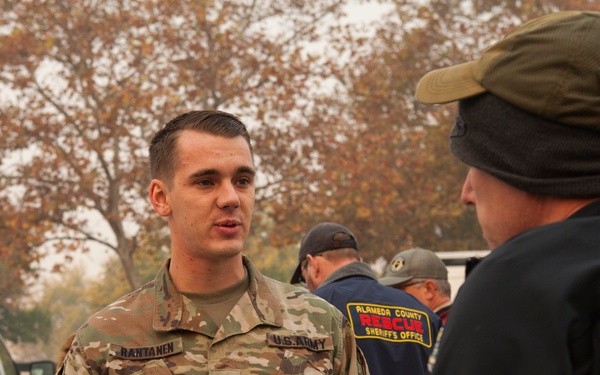 Cal Guard supports Camp Fire search base