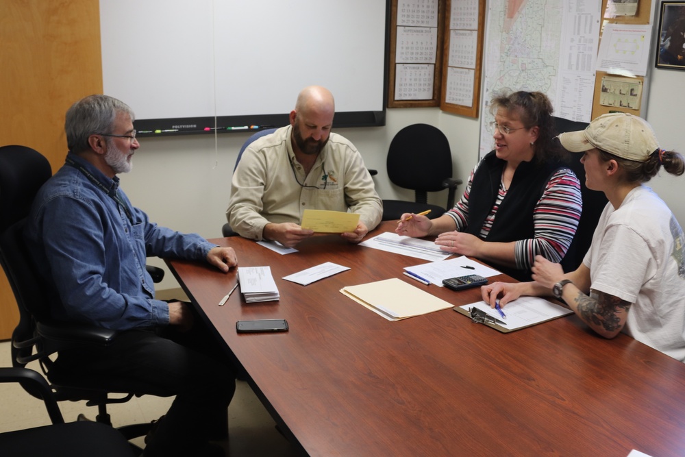 Fort McCoy Forestry team reviews timber sale bids