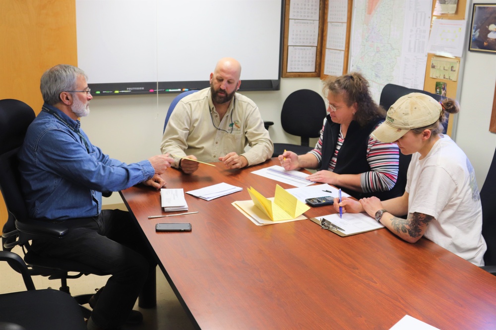 Fort McCoy Forestry team reviews timber sale bids