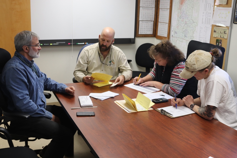 Fort McCoy Forestry team reviews timber sale bids