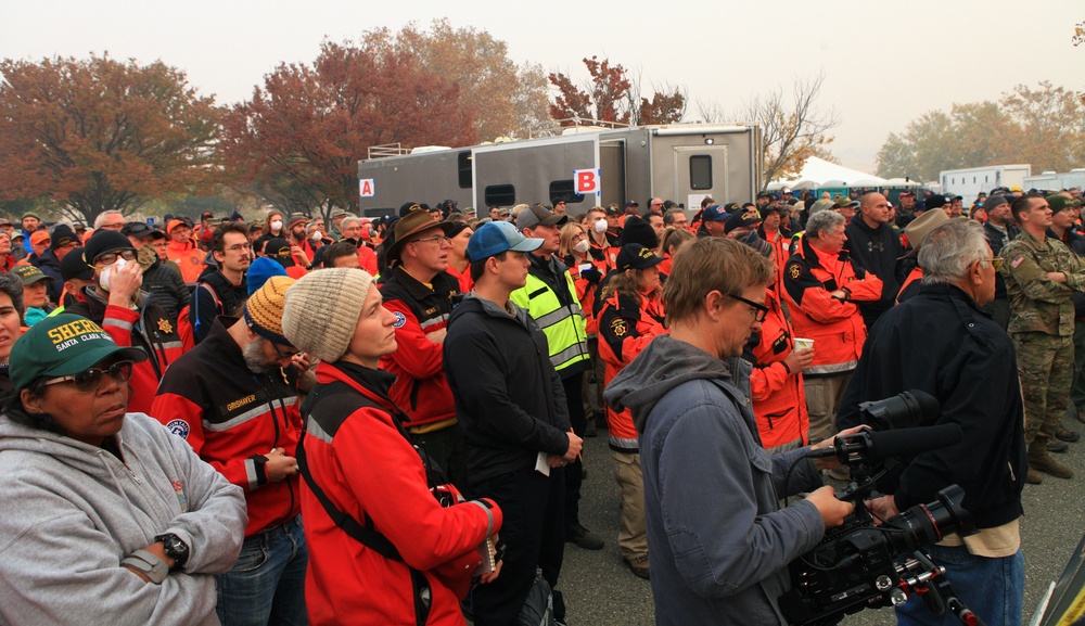 Cal Guard supports Camp Fire search base