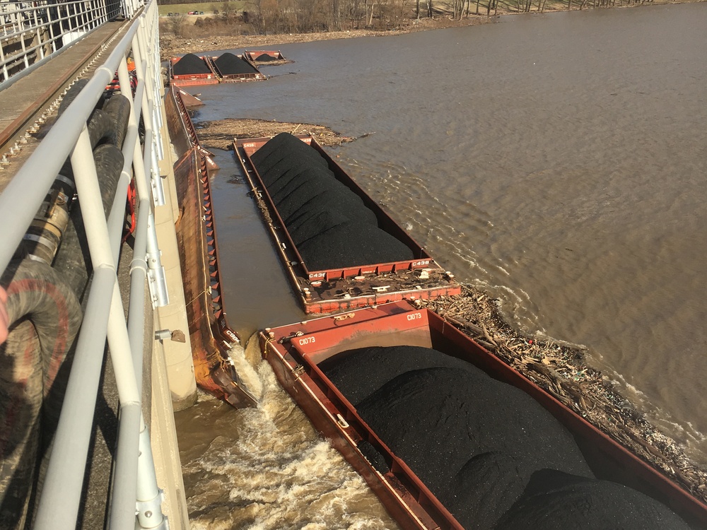 Coast Guard responds to tug and barge accident on the Ohio River in Louisville, Kentucky