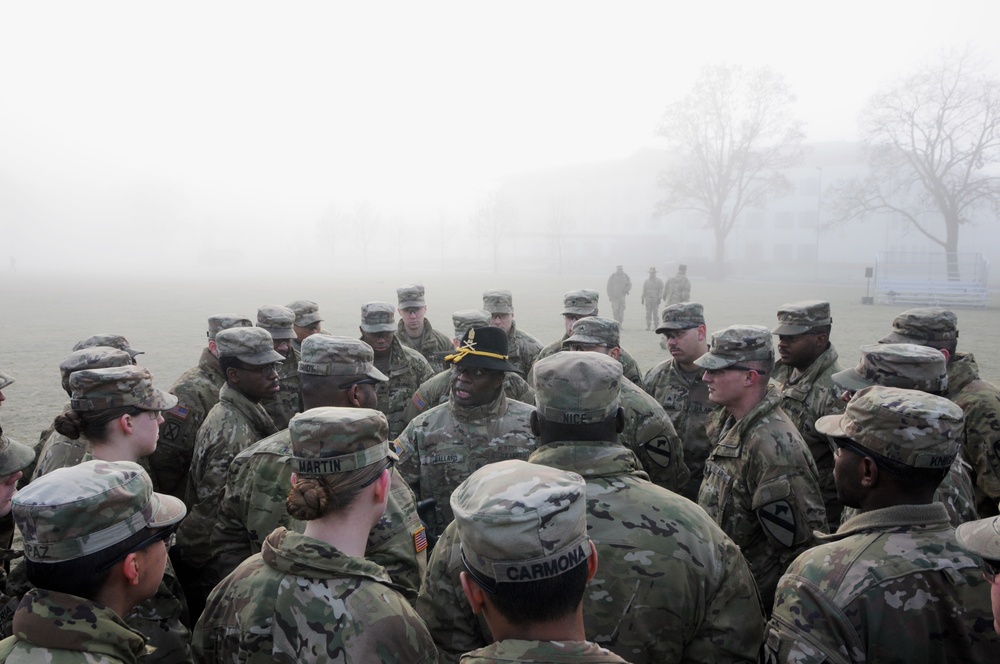 Dragons Reenlistment Ceremony at Tower Barracks Parade Field