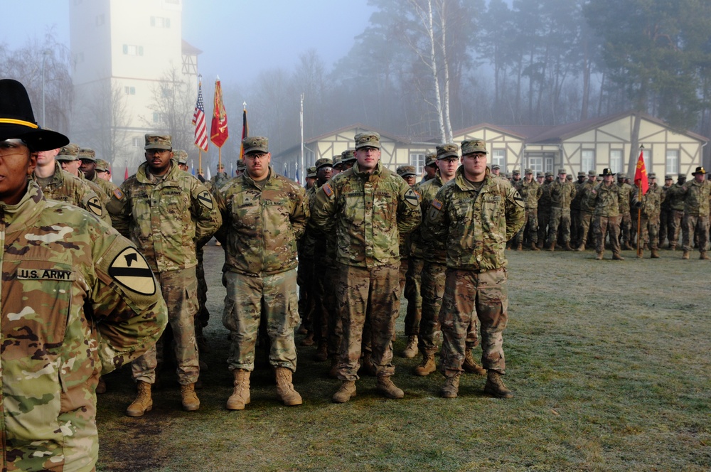 Dragons Reenlistment Ceremony at Tower Barracks Parade Field