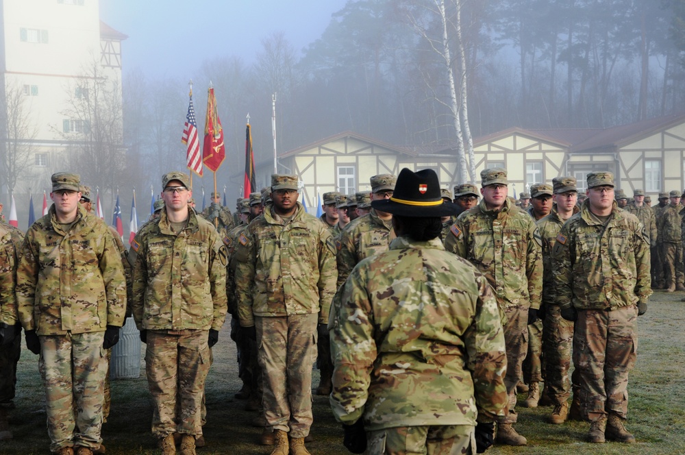 Dragons Reenlistment Ceremony at Tower Barracks Parade Field