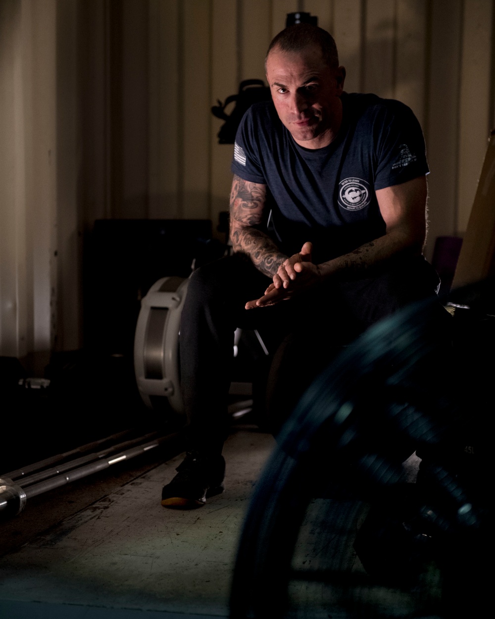 Workout aboard USS John C. Stennis
