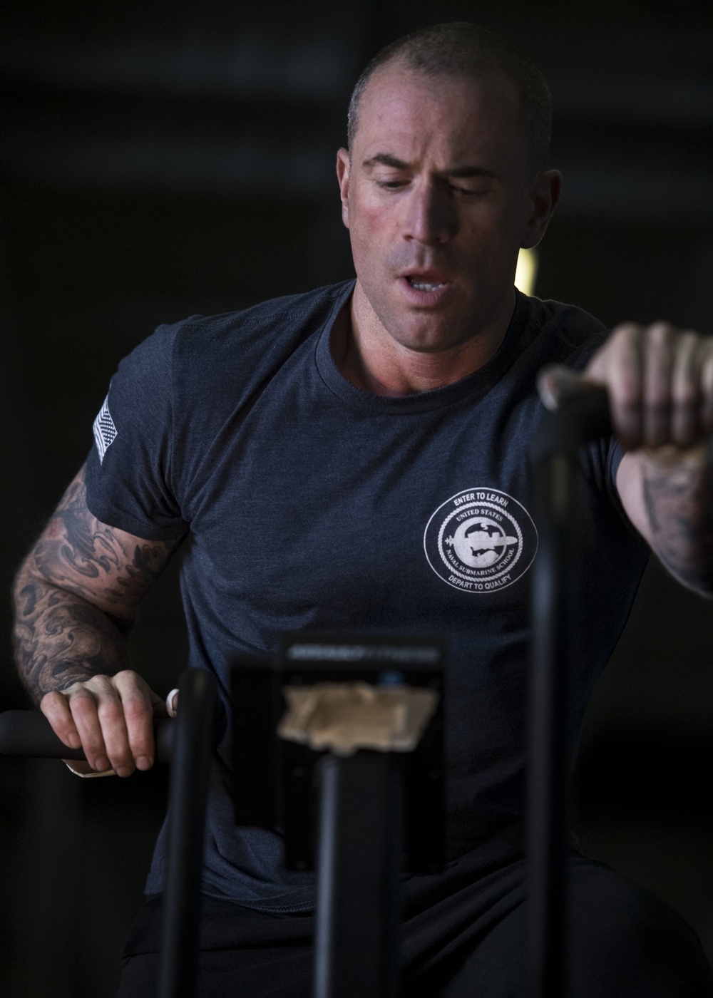 Workout aboard USS John C. Stennis