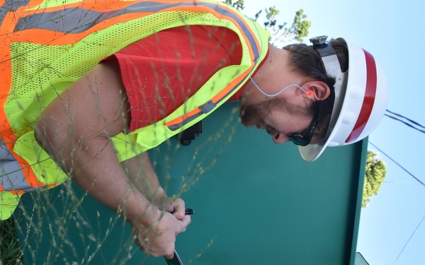 Temporary emergency power generators on St. Croix