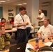 U.S. Virgin Islands RFO staff talk with  Emergency Support Function 3 team leader