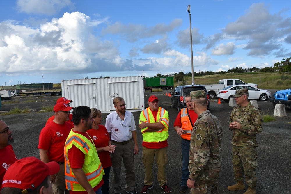 Temporary emergency power St. Croix incident support base, Nov. 25, 2017