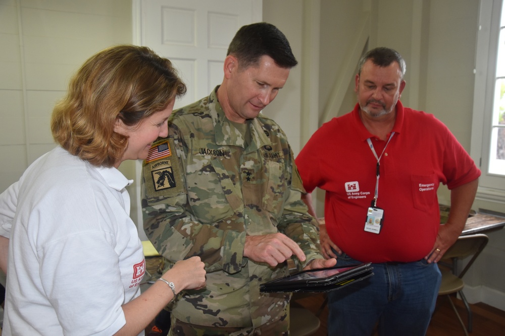 Army Corps deputy commanding general visits Blue Roof team at St. Croix EFO