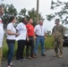 Maj. Gen. Ed Jackson, deputy chief of engineers, visits with the critical public facilities team in U.S. Virgin Islands