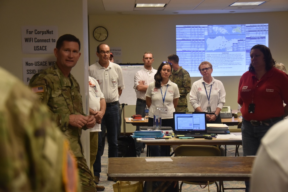 Maj. Gen. Ed Jackson, deputy chief of engineers, visits USVI recovery operations