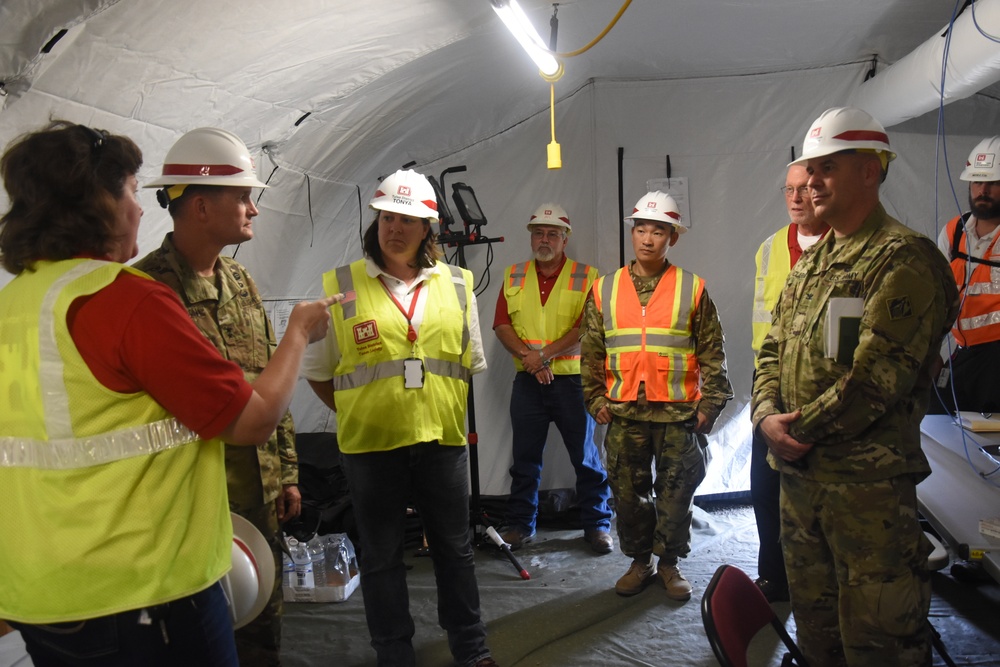 Maj. Gen. Ed Jackson, deputy chief of engineers, visits USVI recovery operations