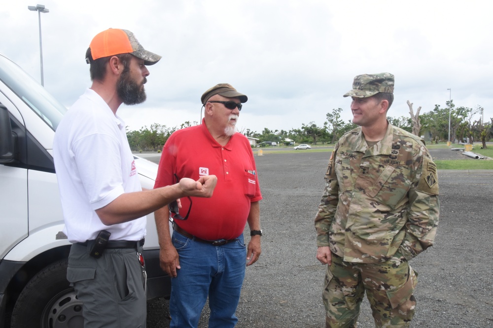 Maj. Gen. Ed Jackson, deputy chief of engineers, visits USVI recovery operations