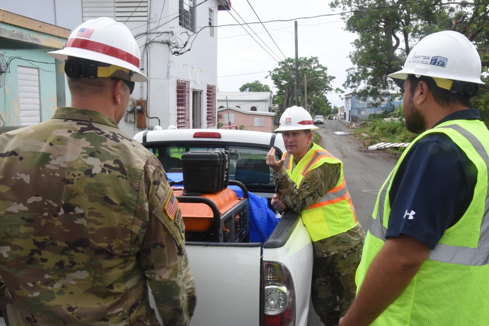 Maj. Gen. Ed Jackson, deputy chief of engineers, visits USVI recovery operations