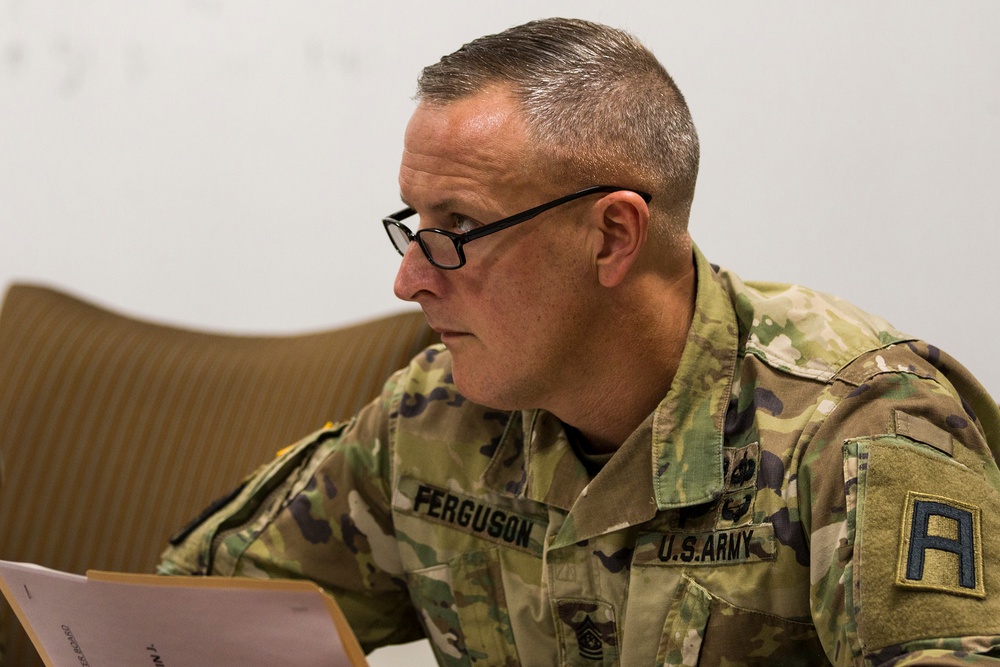 4th Cavalry Multi-Functional Training Brigade NCO of the quarter board