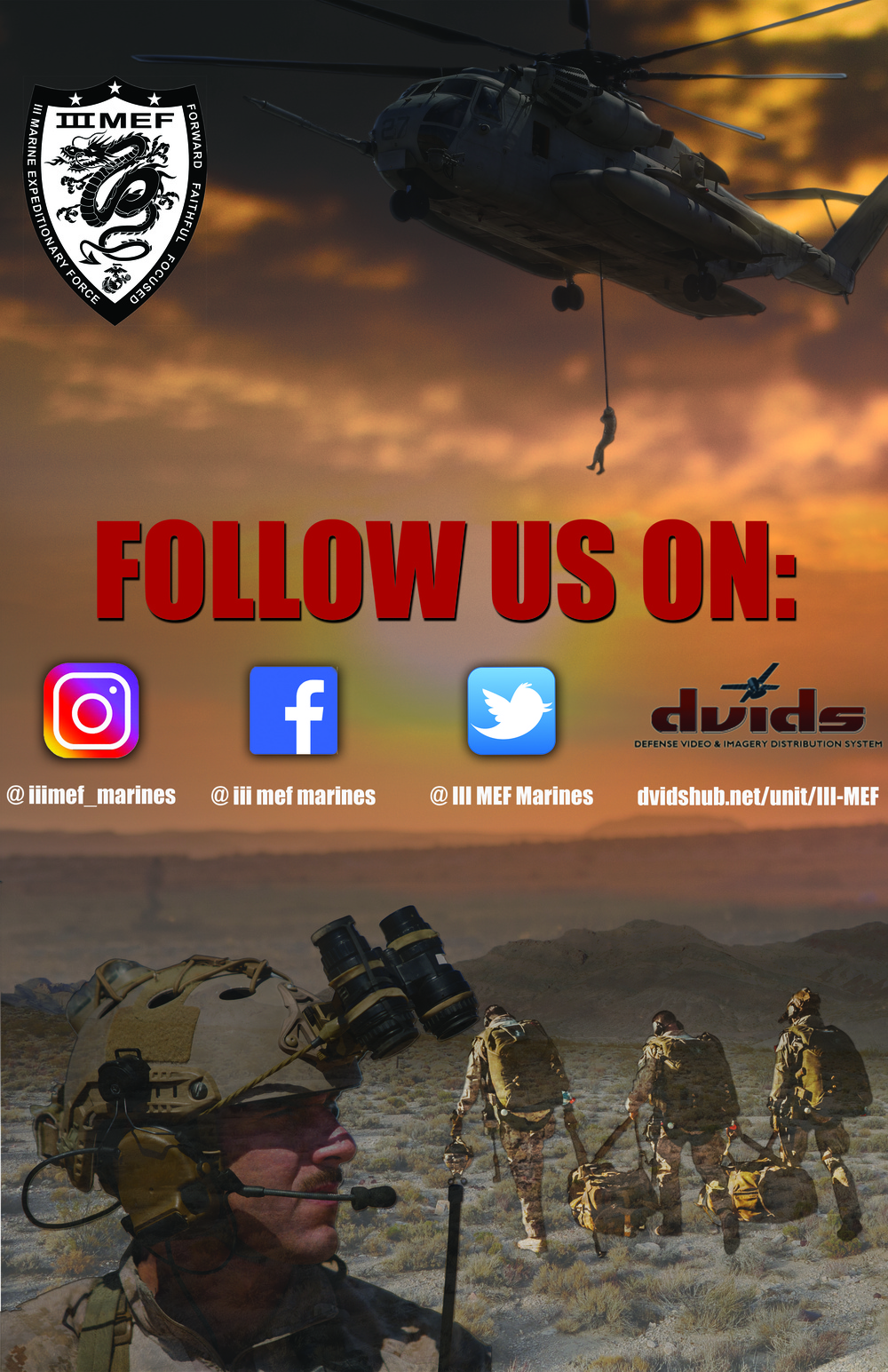 III MEF social media ad poster: Camp Courtney