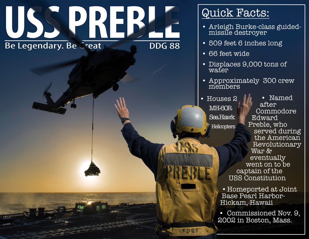 USS Preble (DDG 88) infographic