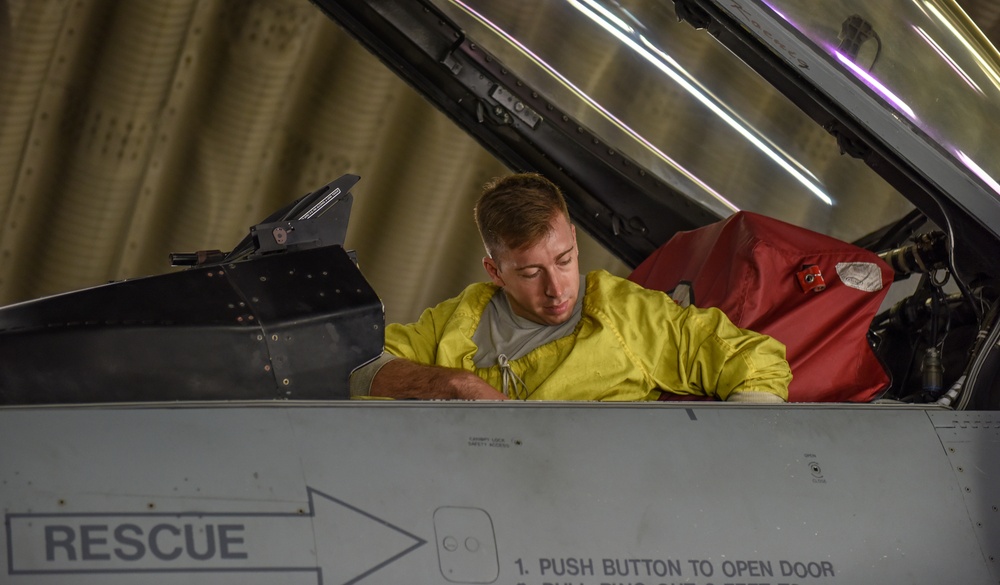 Airmen participate in base readiness exercise