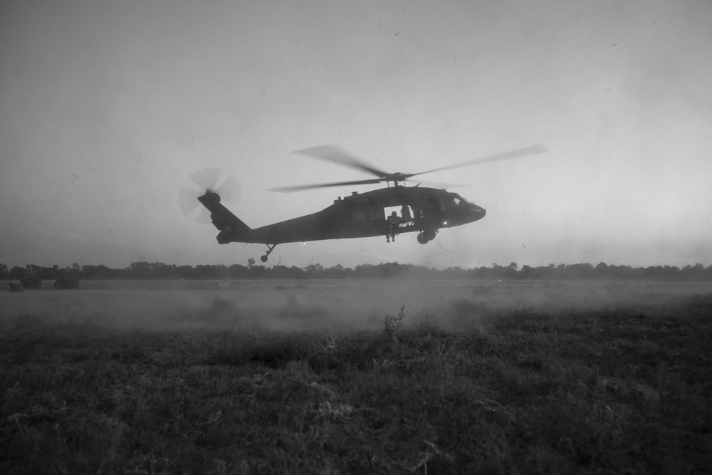 Cal Guard aviators practice sling load operations