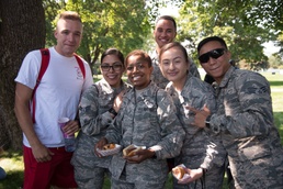 At the picnic