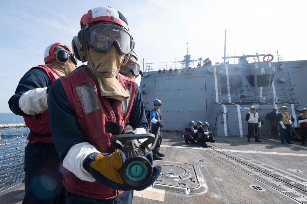 Carrier Strike Group (CSG) 3 operations, USS Spruance (DDG) 111