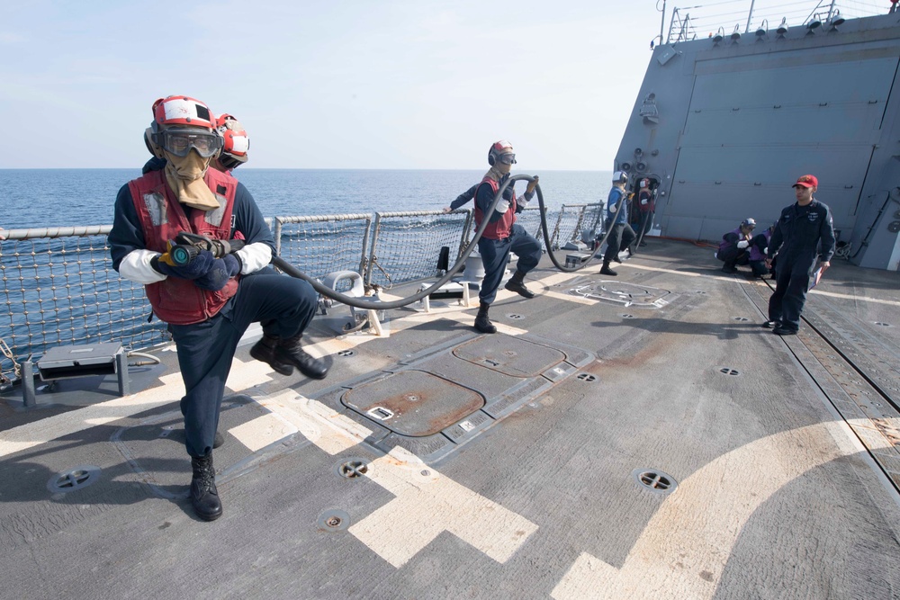 Carrier Strike Group (CSG) 3 operations, USS Spruance (DDG) 111
