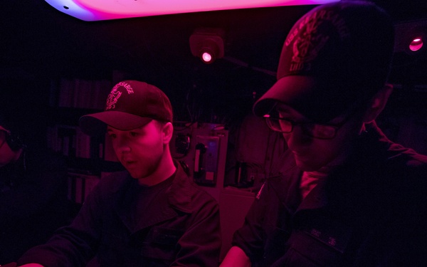 Kearsarge New Year's Deck Log Entry