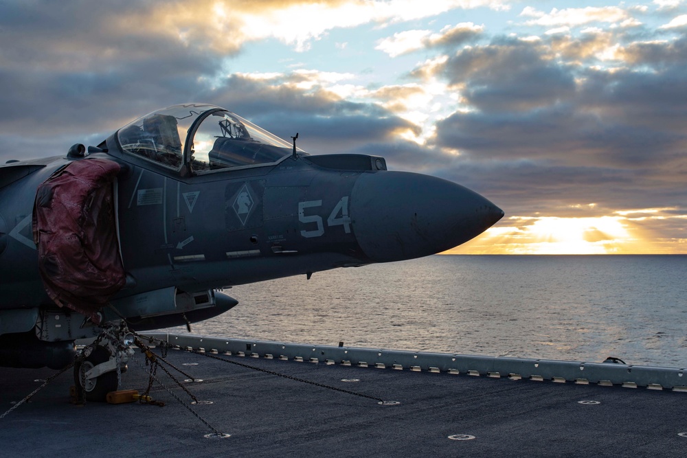 AV-8B Harrier on the USS Kearsarge