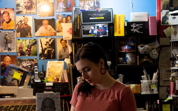 Enos and the comic store