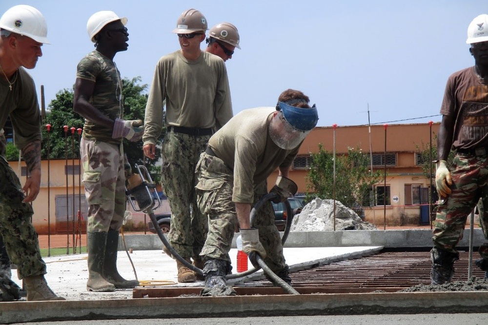 NMCB 1 and Gabonese Navy Build Maritime Operations Center