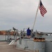 Raising the National Ensign on a Battleship