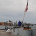 Raising the National Ensign on a Battleship