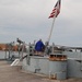 Raising the National Ensign aboard a Battleship