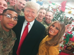 U.S. President surprises Brave Rifles troopers during visit to Iraq